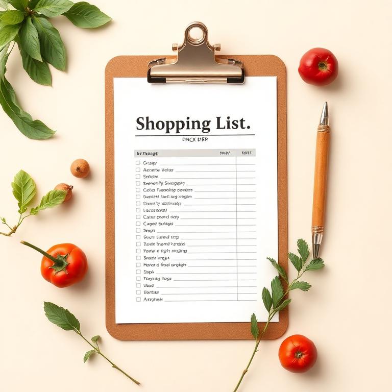 Lista della spesa stampabile